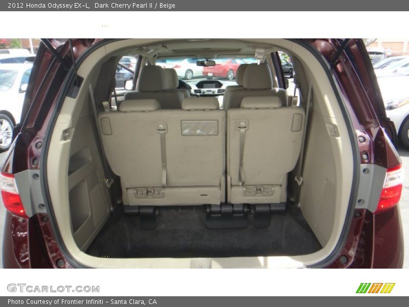 Dark Cherry Pearl II / Beige 2012 Honda Odyssey EX-L