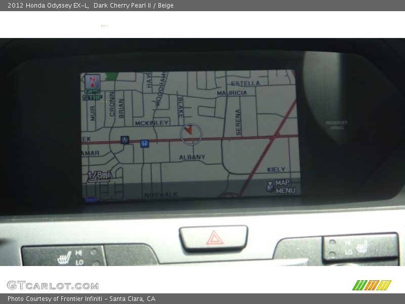 Dark Cherry Pearl II / Beige 2012 Honda Odyssey EX-L