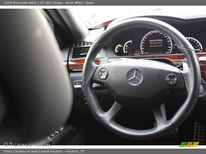 Arctic White / Black 2009 Mercedes-Benz S 63 AMG Sedan