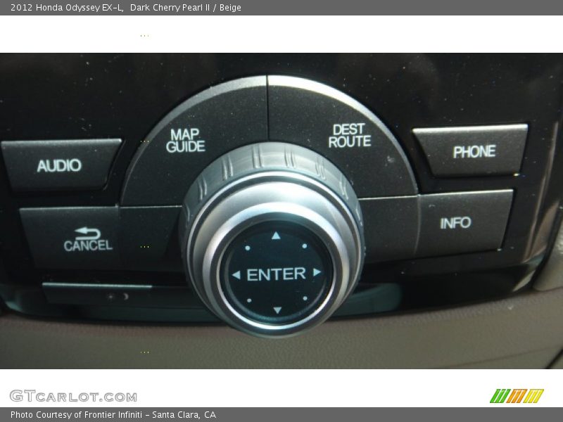 Dark Cherry Pearl II / Beige 2012 Honda Odyssey EX-L