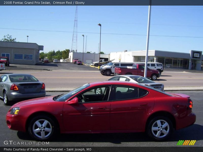 Crimson Red / Ebony 2008 Pontiac Grand Prix Sedan