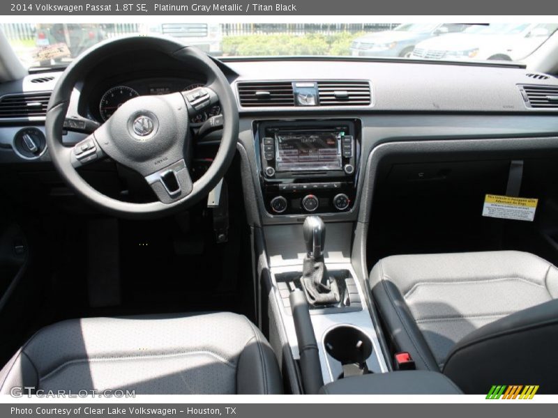 Platinum Gray Metallic / Titan Black 2014 Volkswagen Passat 1.8T SE
