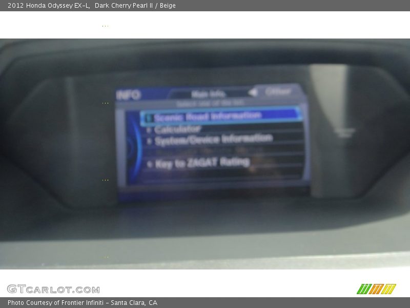 Dark Cherry Pearl II / Beige 2012 Honda Odyssey EX-L