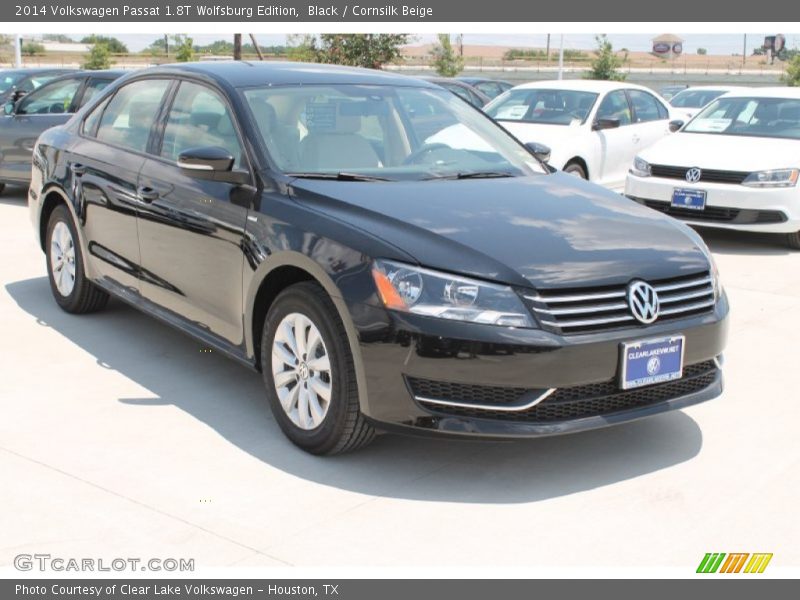 Black / Cornsilk Beige 2014 Volkswagen Passat 1.8T Wolfsburg Edition