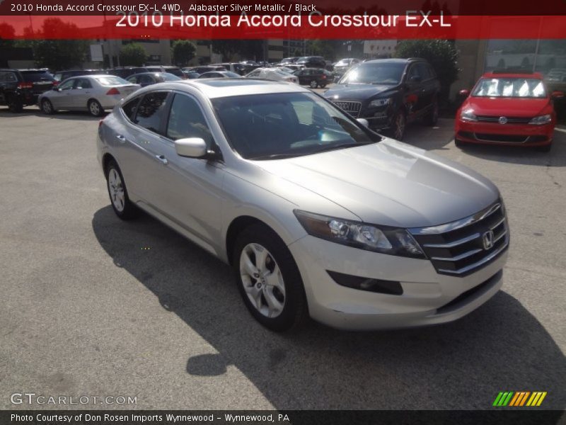 Alabaster Silver Metallic / Black 2010 Honda Accord Crosstour EX-L 4WD