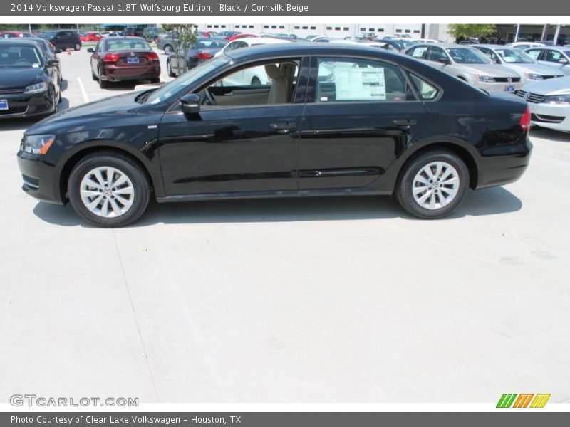 Black / Cornsilk Beige 2014 Volkswagen Passat 1.8T Wolfsburg Edition