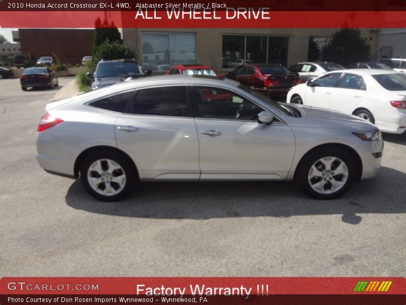 Alabaster Silver Metallic / Black 2010 Honda Accord Crosstour EX-L 4WD