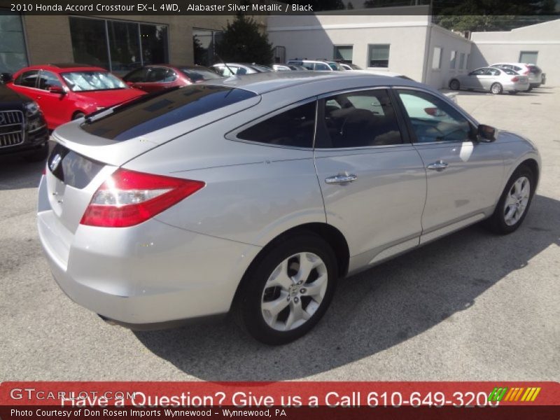 Alabaster Silver Metallic / Black 2010 Honda Accord Crosstour EX-L 4WD