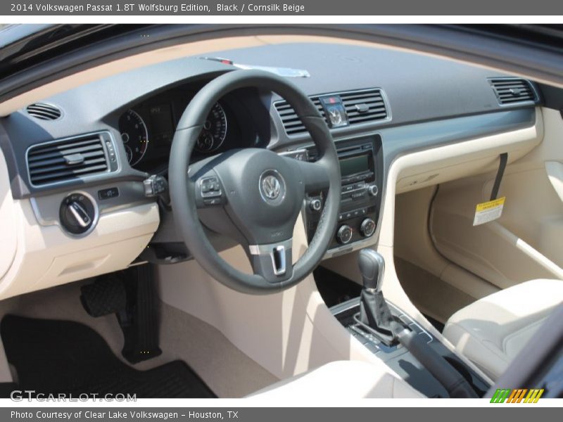 Black / Cornsilk Beige 2014 Volkswagen Passat 1.8T Wolfsburg Edition