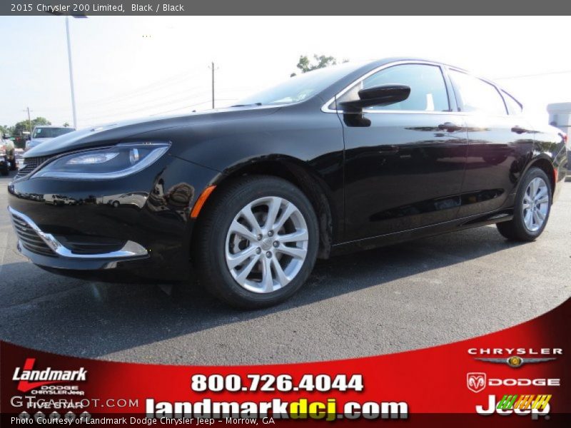 Black / Black 2015 Chrysler 200 Limited