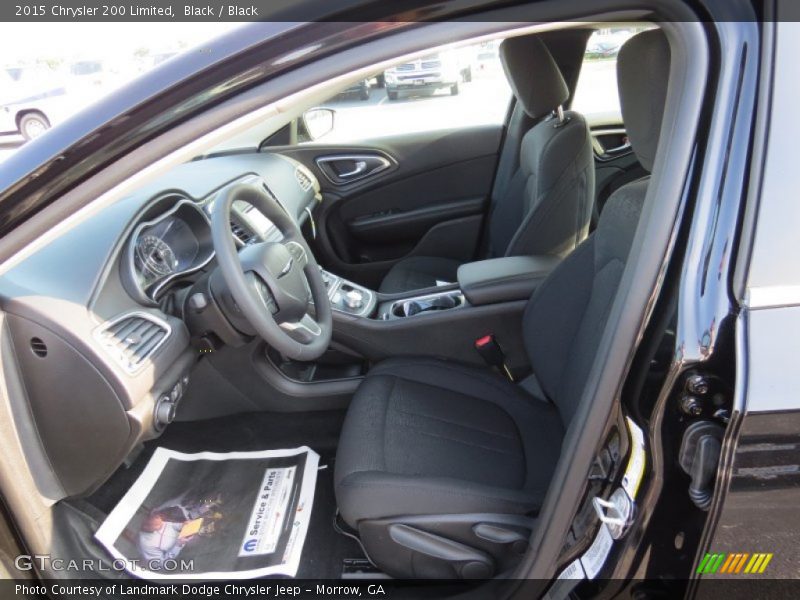 Black / Black 2015 Chrysler 200 Limited