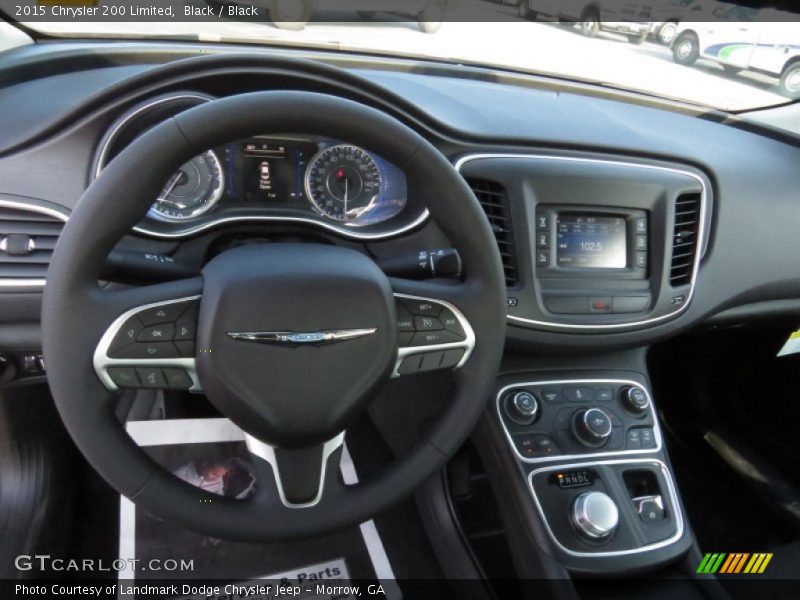 Black / Black 2015 Chrysler 200 Limited