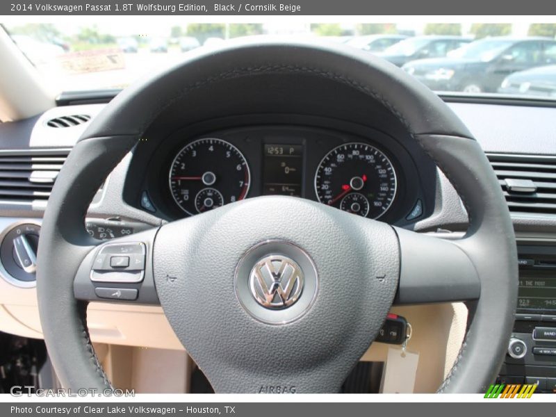 Black / Cornsilk Beige 2014 Volkswagen Passat 1.8T Wolfsburg Edition
