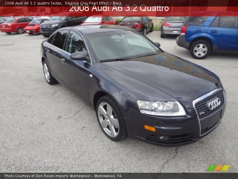 Daytona Grey Pearl Effect / Black 2008 Audi A6 3.2 quattro Sedan