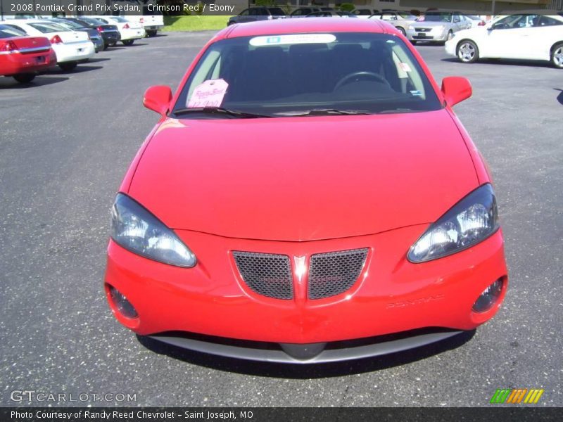 Crimson Red / Ebony 2008 Pontiac Grand Prix Sedan