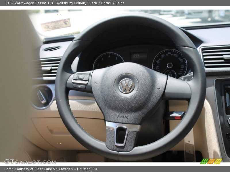 Black / Cornsilk Beige 2014 Volkswagen Passat 1.8T Wolfsburg Edition
