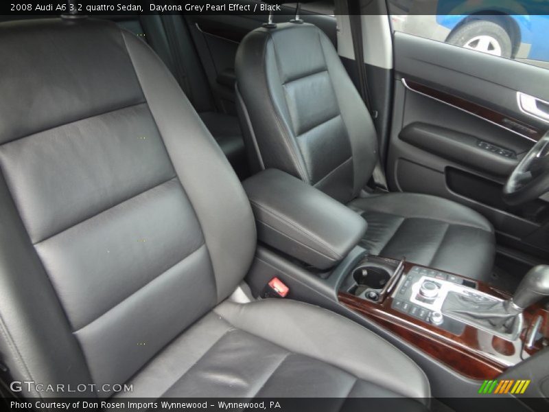 Daytona Grey Pearl Effect / Black 2008 Audi A6 3.2 quattro Sedan
