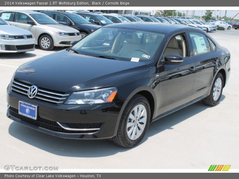 Black / Cornsilk Beige 2014 Volkswagen Passat 1.8T Wolfsburg Edition