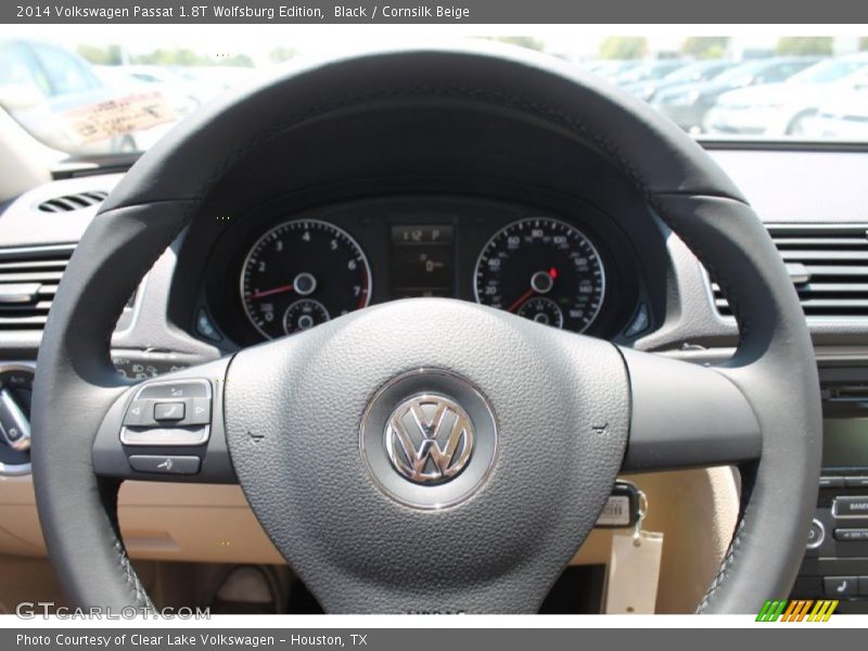 Black / Cornsilk Beige 2014 Volkswagen Passat 1.8T Wolfsburg Edition
