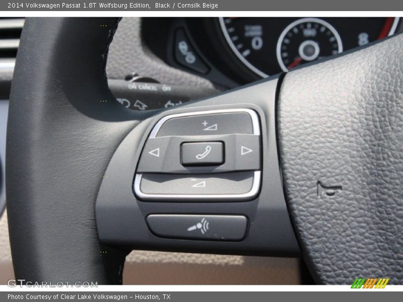 Black / Cornsilk Beige 2014 Volkswagen Passat 1.8T Wolfsburg Edition