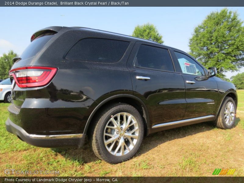Brilliant Black Crystal Pearl / Black/Tan 2014 Dodge Durango Citadel