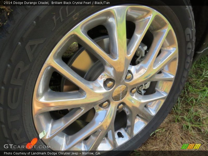Brilliant Black Crystal Pearl / Black/Tan 2014 Dodge Durango Citadel