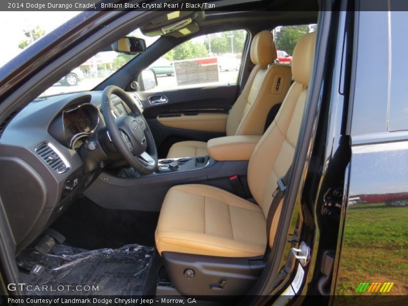 Brilliant Black Crystal Pearl / Black/Tan 2014 Dodge Durango Citadel