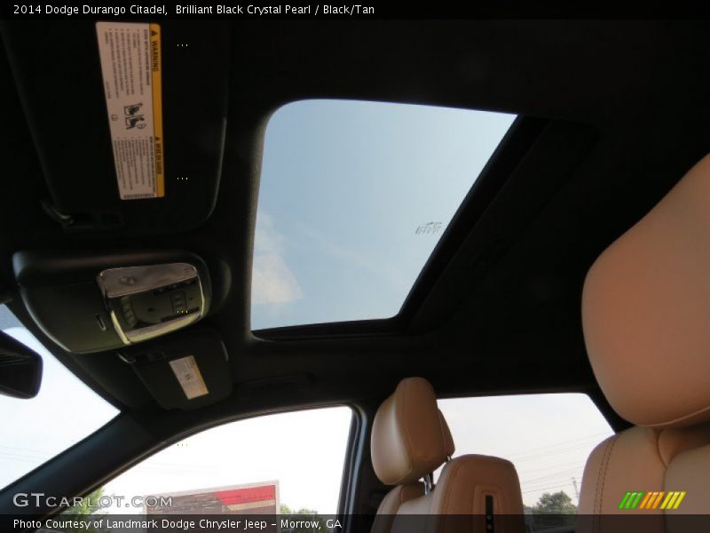 Brilliant Black Crystal Pearl / Black/Tan 2014 Dodge Durango Citadel