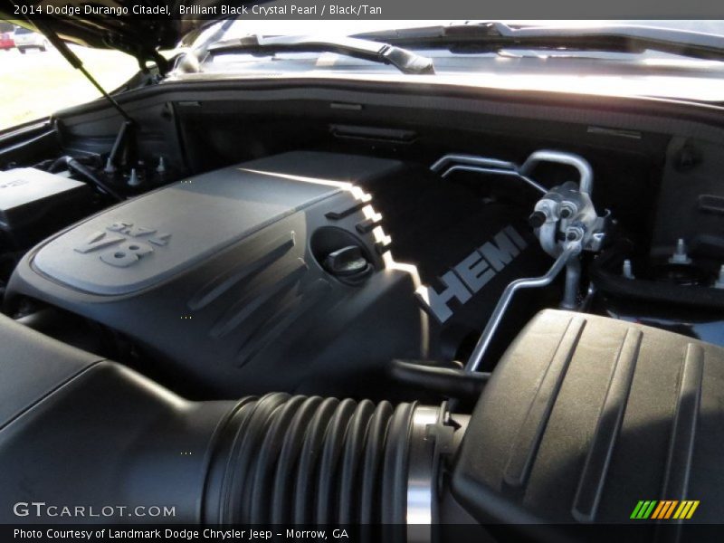Brilliant Black Crystal Pearl / Black/Tan 2014 Dodge Durango Citadel