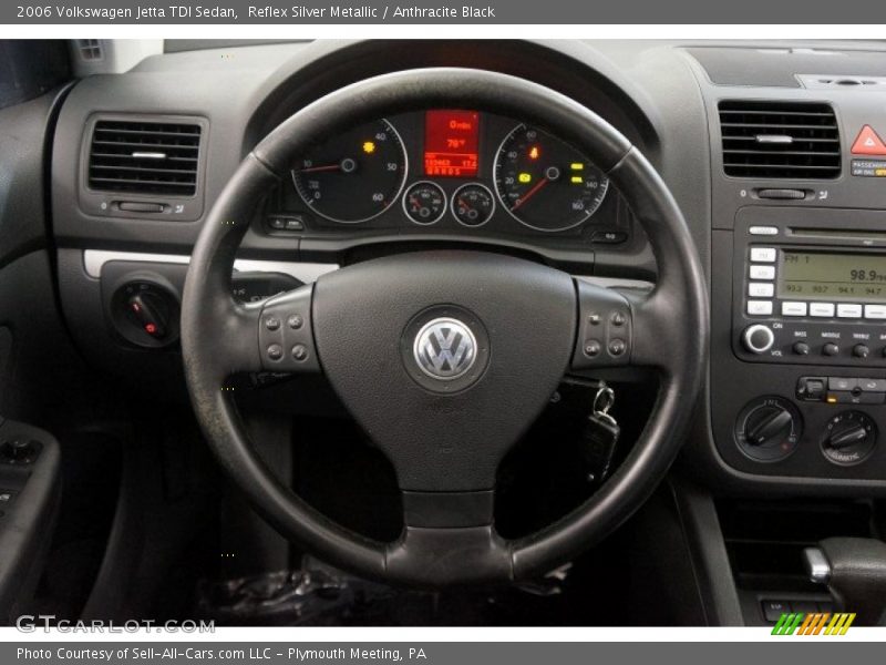 Reflex Silver Metallic / Anthracite Black 2006 Volkswagen Jetta TDI Sedan