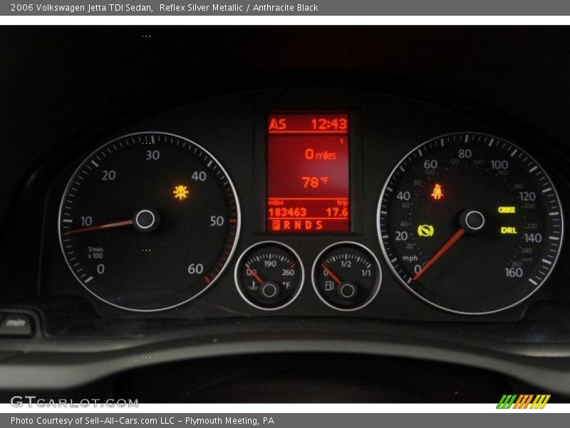 Reflex Silver Metallic / Anthracite Black 2006 Volkswagen Jetta TDI Sedan