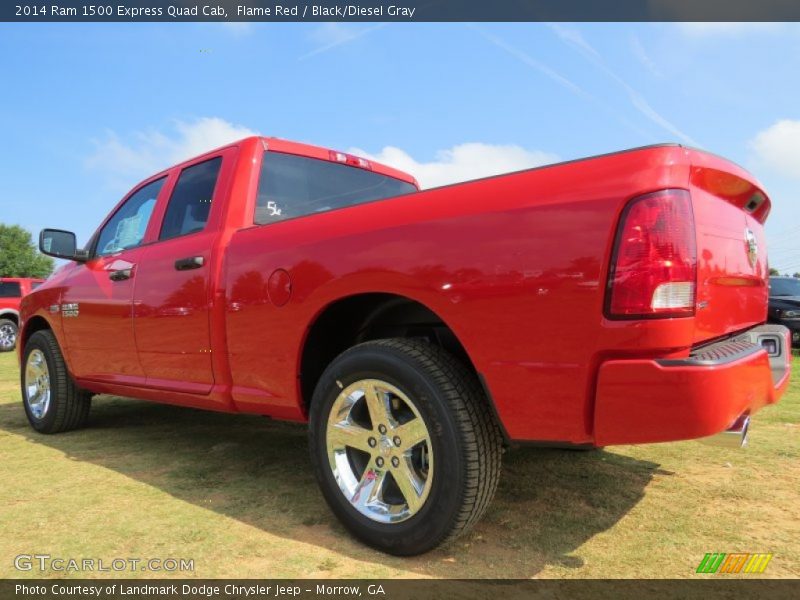 Flame Red / Black/Diesel Gray 2014 Ram 1500 Express Quad Cab