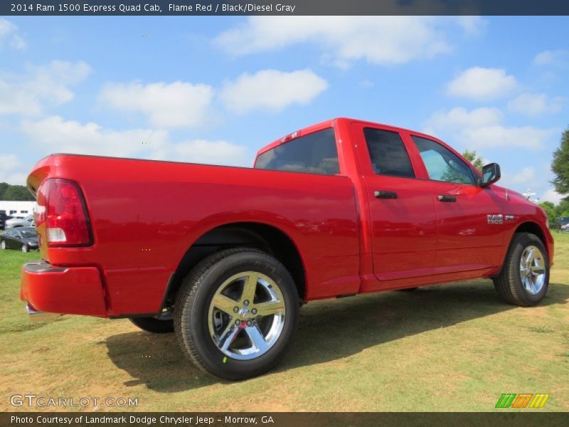 Flame Red / Black/Diesel Gray 2014 Ram 1500 Express Quad Cab