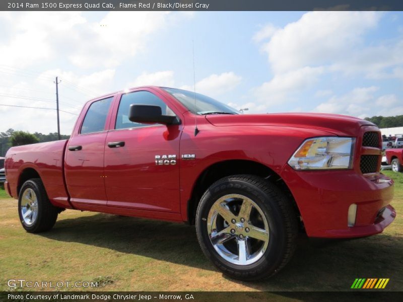 Flame Red / Black/Diesel Gray 2014 Ram 1500 Express Quad Cab