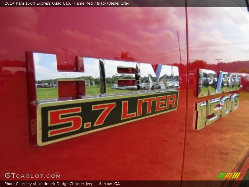 Flame Red / Black/Diesel Gray 2014 Ram 1500 Express Quad Cab
