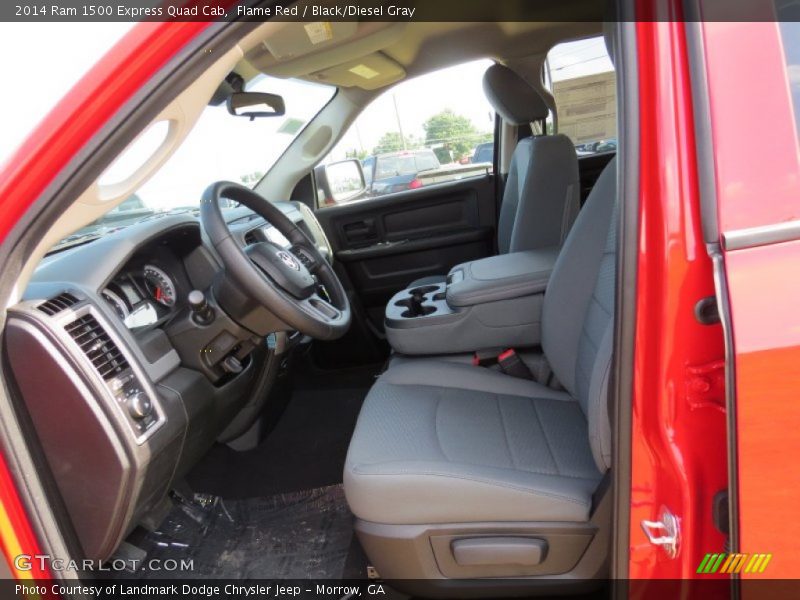 Flame Red / Black/Diesel Gray 2014 Ram 1500 Express Quad Cab