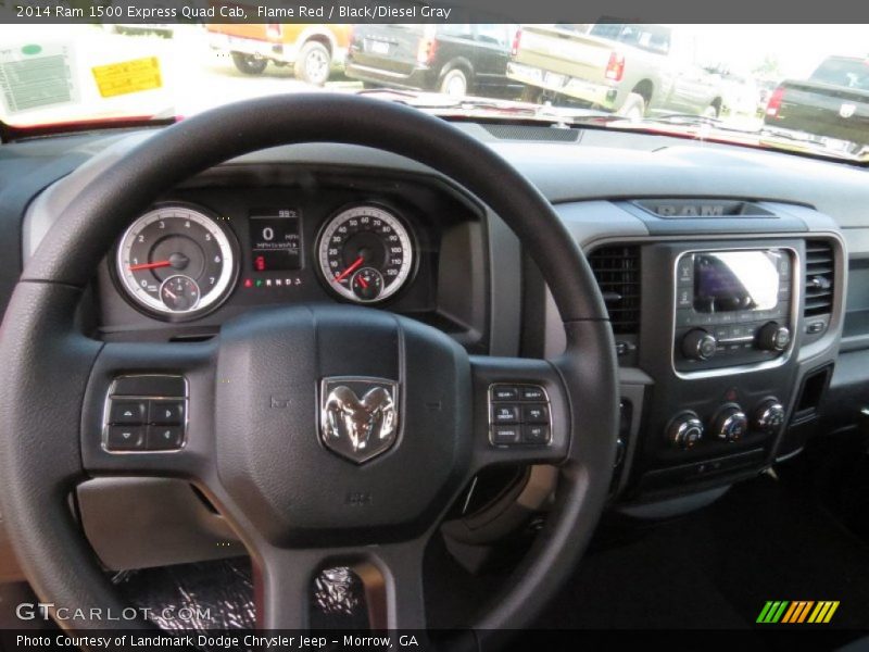 Flame Red / Black/Diesel Gray 2014 Ram 1500 Express Quad Cab