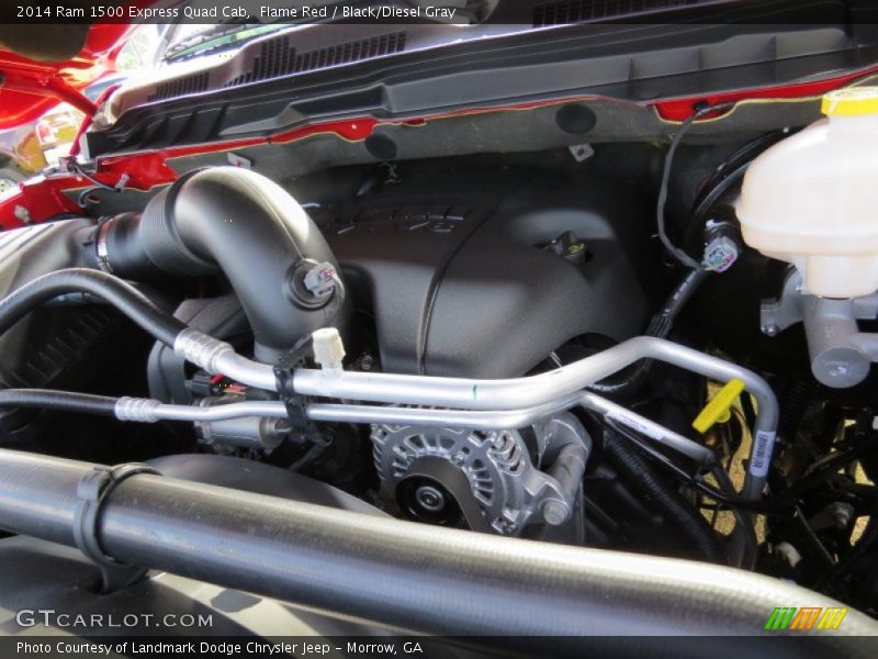 Flame Red / Black/Diesel Gray 2014 Ram 1500 Express Quad Cab