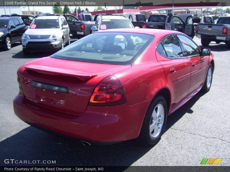Crimson Red / Ebony 2008 Pontiac Grand Prix Sedan