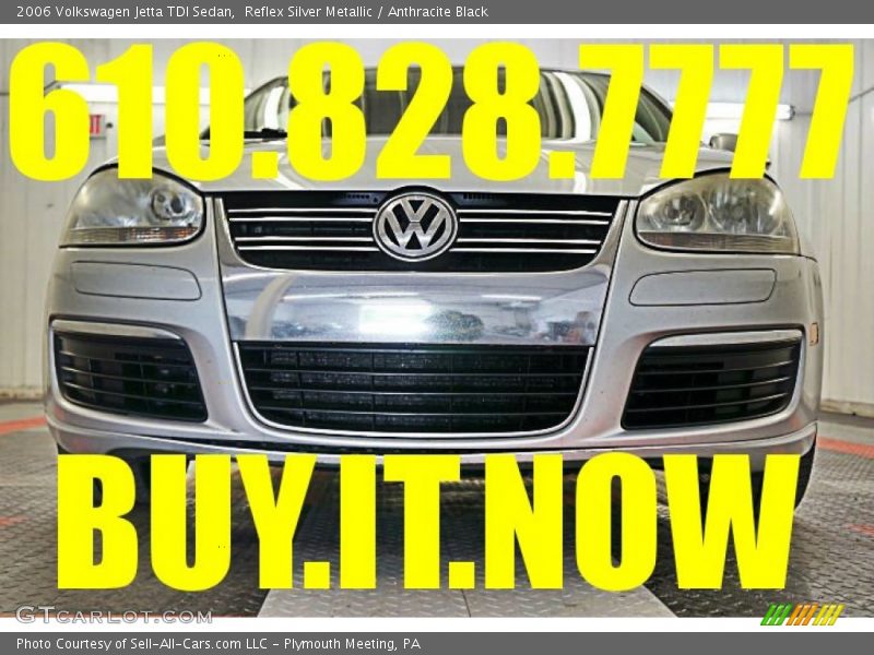 Reflex Silver Metallic / Anthracite Black 2006 Volkswagen Jetta TDI Sedan