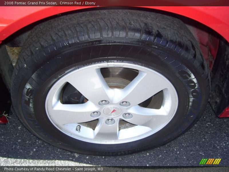 Crimson Red / Ebony 2008 Pontiac Grand Prix Sedan