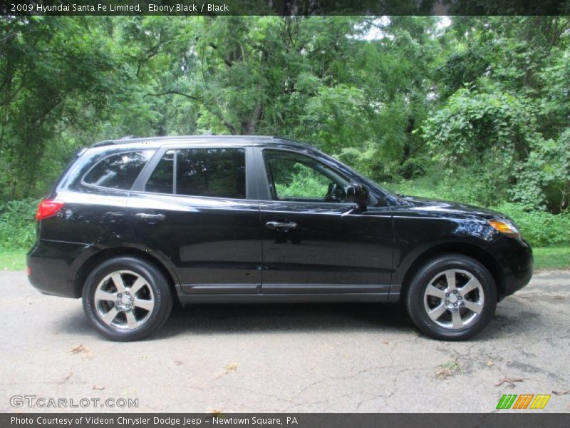 Ebony Black / Black 2009 Hyundai Santa Fe Limited