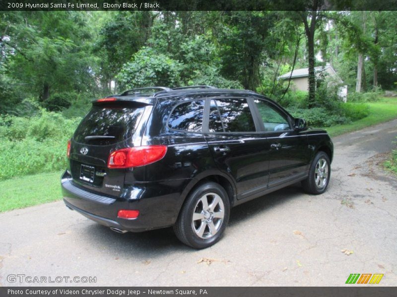 Ebony Black / Black 2009 Hyundai Santa Fe Limited