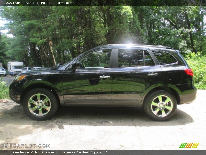 Ebony Black / Black 2009 Hyundai Santa Fe Limited