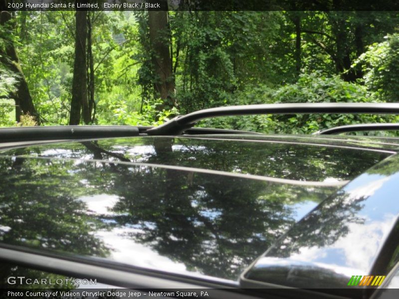 Ebony Black / Black 2009 Hyundai Santa Fe Limited