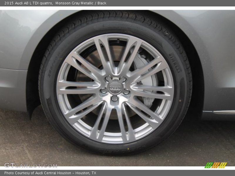 Monsoon Gray Metallic / Black 2015 Audi A8 L TDI quattro