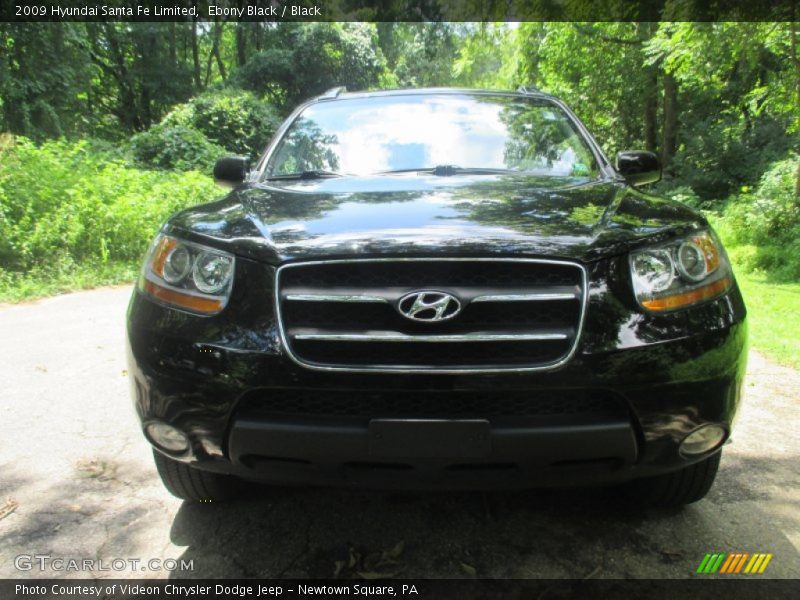 Ebony Black / Black 2009 Hyundai Santa Fe Limited