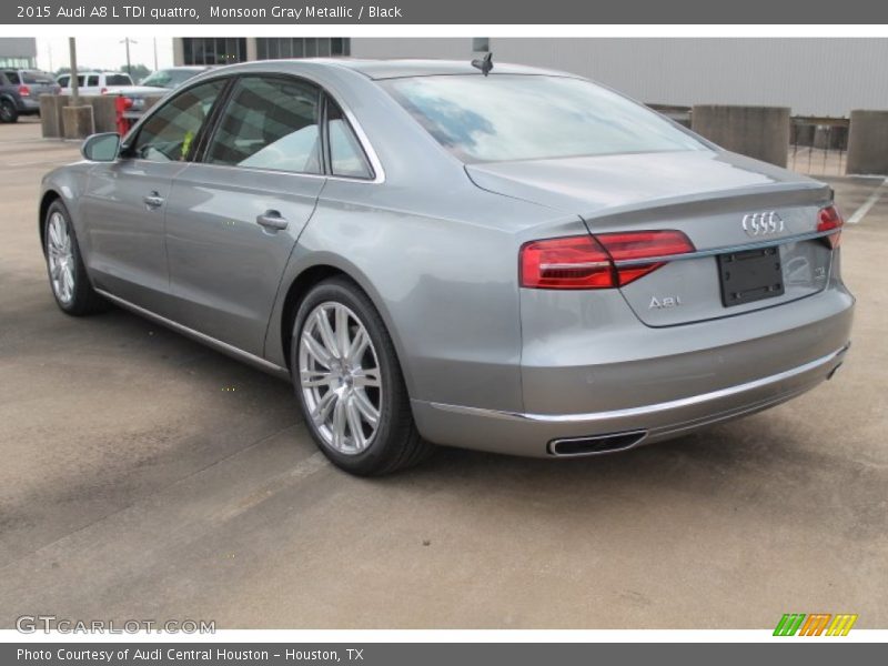 Monsoon Gray Metallic / Black 2015 Audi A8 L TDI quattro