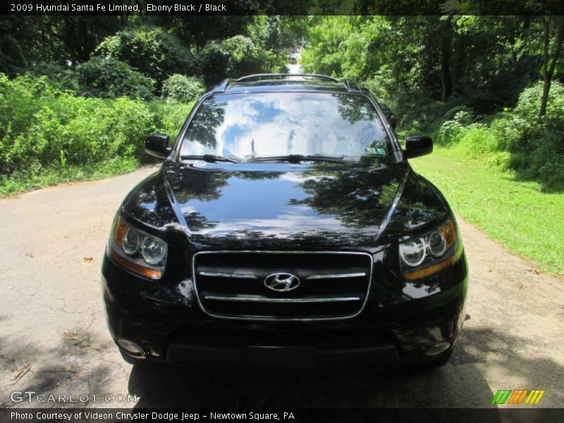 Ebony Black / Black 2009 Hyundai Santa Fe Limited