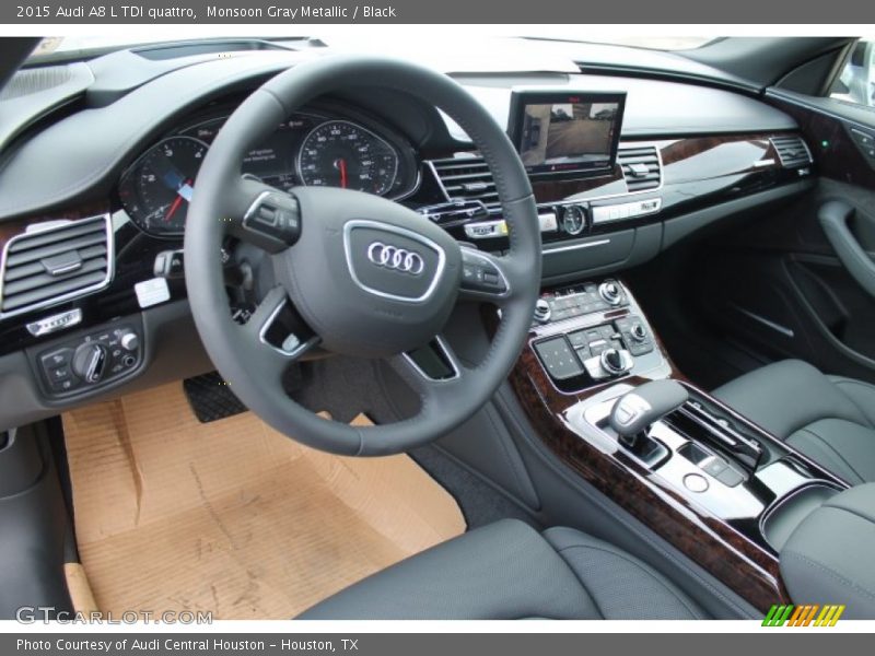 Monsoon Gray Metallic / Black 2015 Audi A8 L TDI quattro